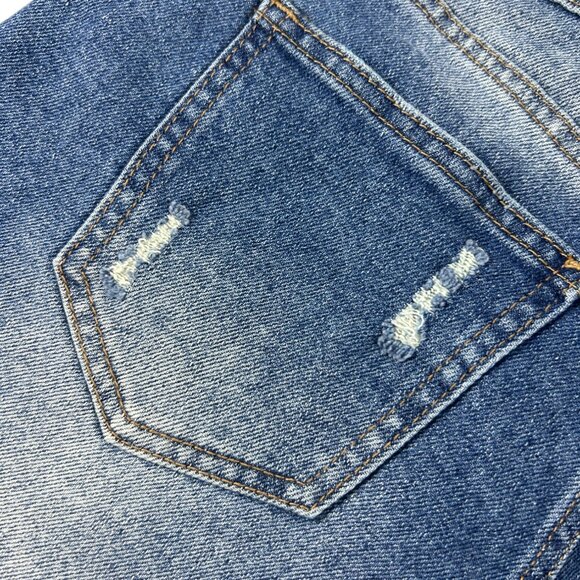 Project Rebel Juniors Size 3 Denim Jean Booty Shorts Distressed Cutoffs Frayed - Picture 4 of 11